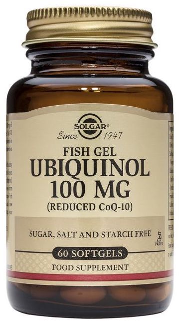 Ubiquinol 100 mg Fish Gel · Solgar · 60 cápsulas blandas