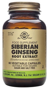 Ginseng Siberiano · Solgar · 60 cápsulas