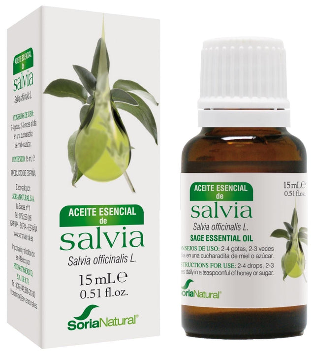 Aceite Esencial de Salvia · Soria Natural · 15 ml