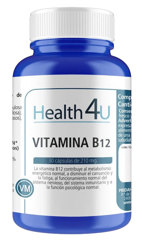 Vitamina B12 · Health4U · 30 cápsulas