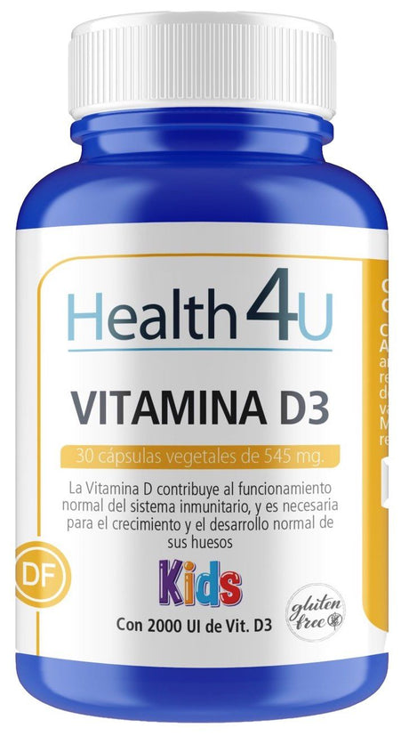 Vitamina D3 Kids · Health4U · 30 cápsulas