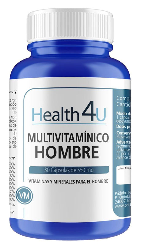 Multivitamínico Hombre · Health4U · 30 cápsulas