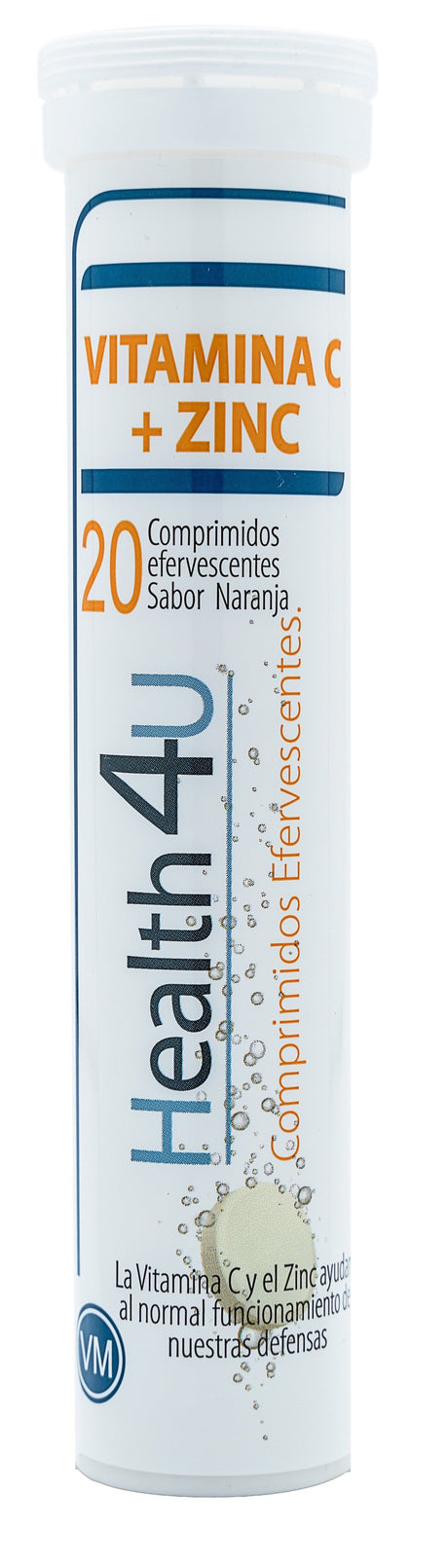 Vitamina C + Zinc · Health4U · 20 comprimidos