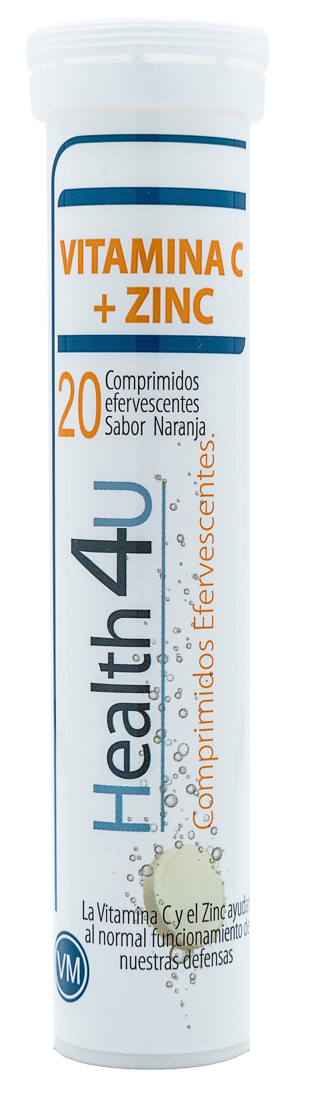 Vitamina C + Zinc · Health4U · 20 comprimidos