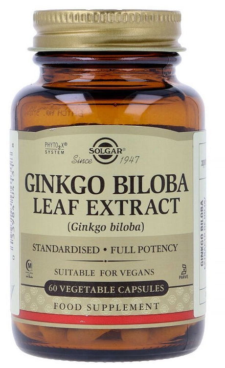 Ginkgo Biloba · Solgar · 60 cápsulas