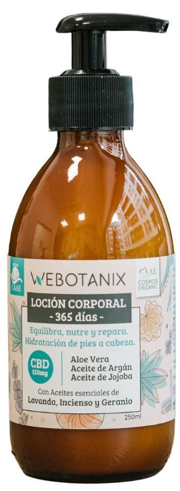 Loción Corporal CBD · WeBotanix · 250 ml