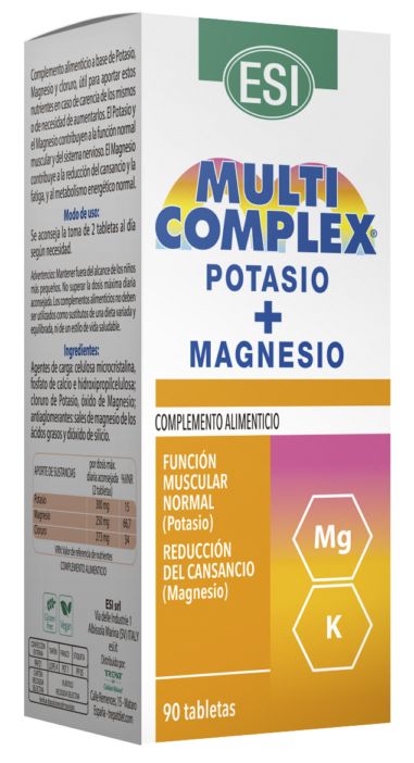 Multicomplex Potasio + Magnesio · ESI · 90 comprimidos