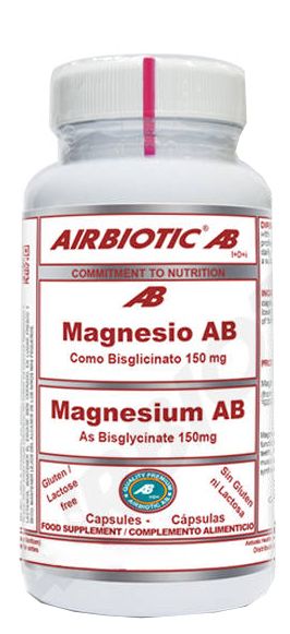 Magnesio AB (Bisglicinato) · Airbiotic · 120 cápsulas