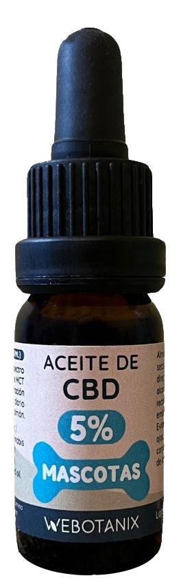 Aceite CBD 5% Mascotas · WeBotanix · 10 ml