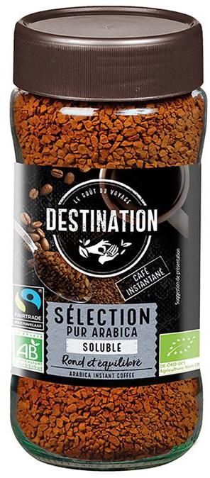 Café Soluble Puro Arabica Liofilizado Bio · Destination · 100 gramos