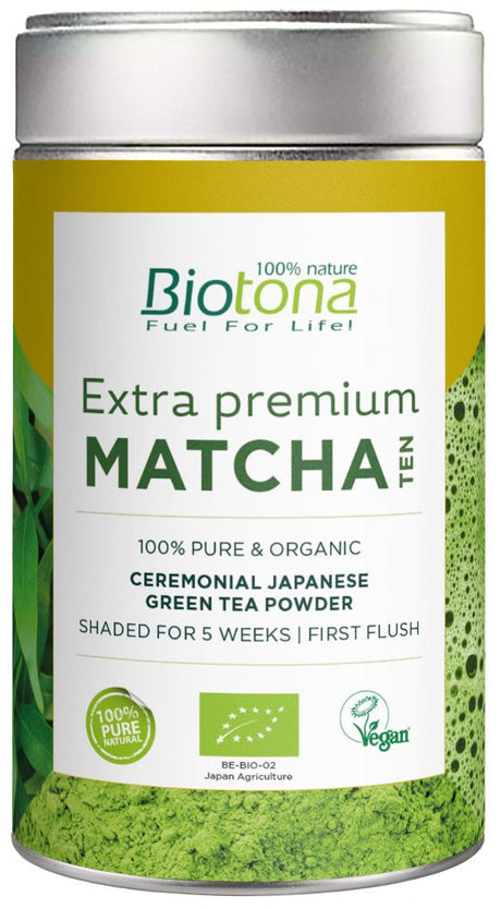 Té Extra Premium Matcha · Biotona · 70 gramos