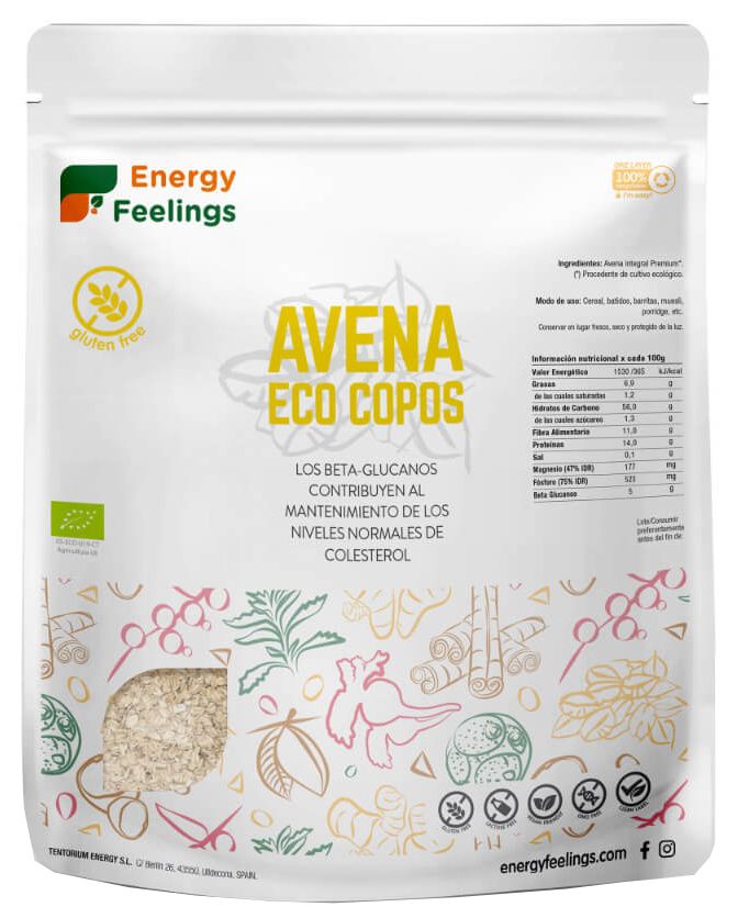 Copos de Avena Eco Sin Gluten · Energy Feelings · 1 kg