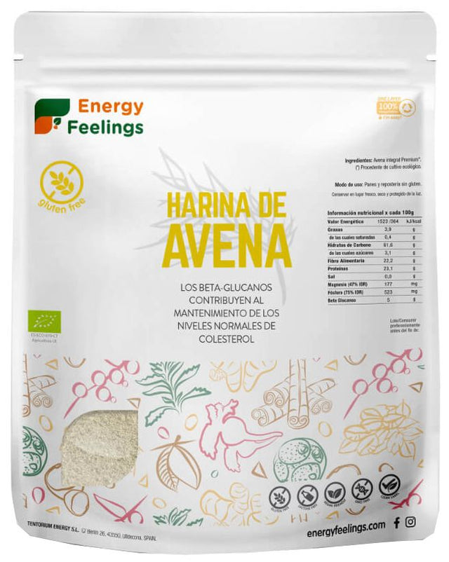 Harina de Avena Eco Sin gluten · Energy Feelings · 1 kg