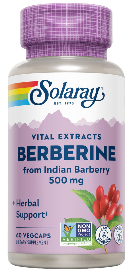 Berberina 500 mg · Solaray · 60 cápsulas