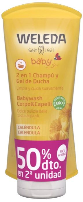 Duplo Champú & Gel de Ducha de Caléndula · Weleda · 2x200 ml