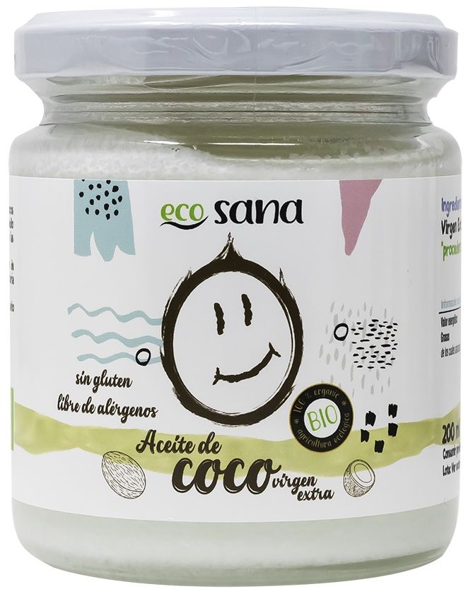 Aceite de Coco Virgen Extra Bio · Ecosana · 200 ml