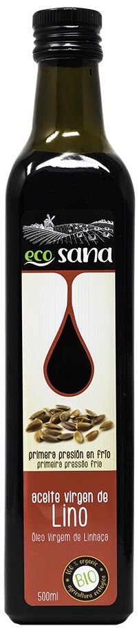 Aceite Virgen de Lino Bio · Ecosana · 500 ml