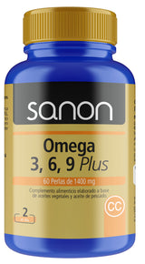 Omega 3-6-9 Plus · Sanon · 60 perlas