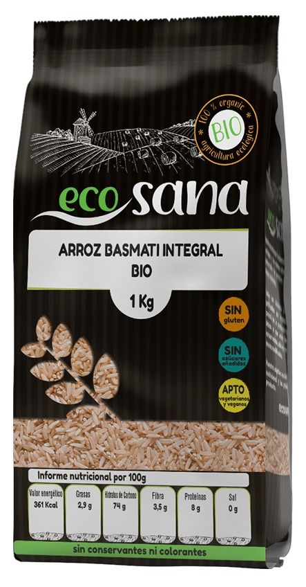 Arroz Basmati Integral Bio · Ecosana · 1 kg