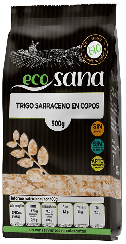 Copos de Trigo Sarraceno Bio · Ecosana · 500 gramos