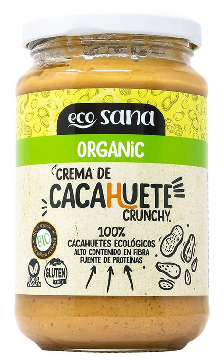 Crema de Cacahuete Crunchy Bio · Ecosana · 350 gramos