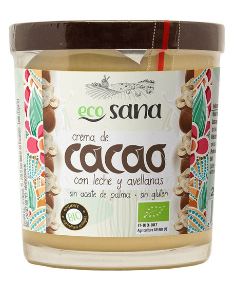 Crema de Cacao y Avellanas Bio · Ecosana · 200 gramos