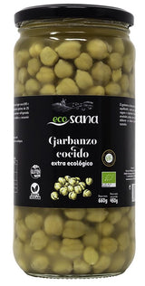 Garbanzo Cocido Extra Ecológico · Ecosana · 660 gramos