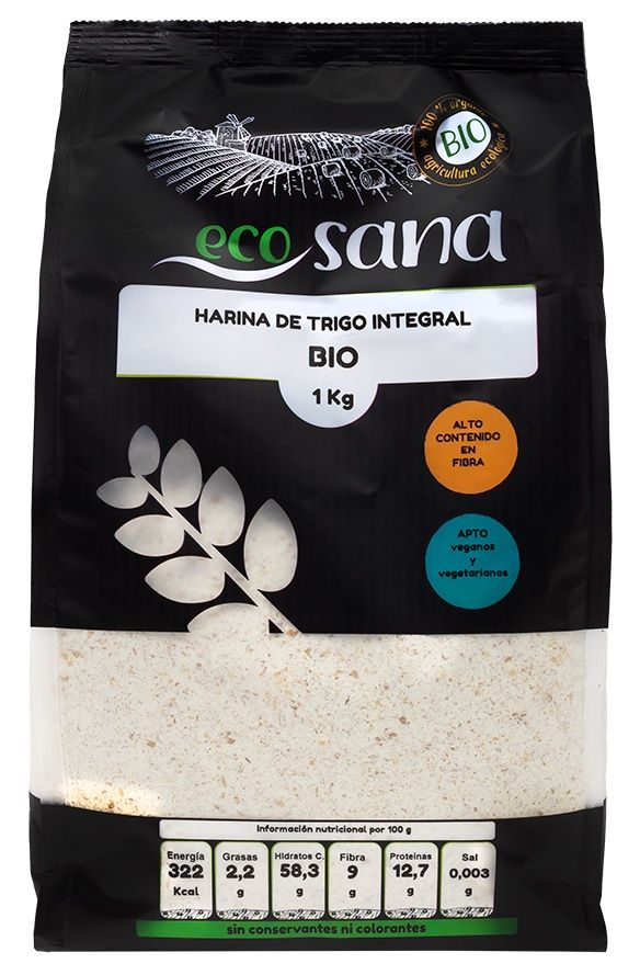 Harina de Trigo Integral Bio · Ecosana · 1 kg