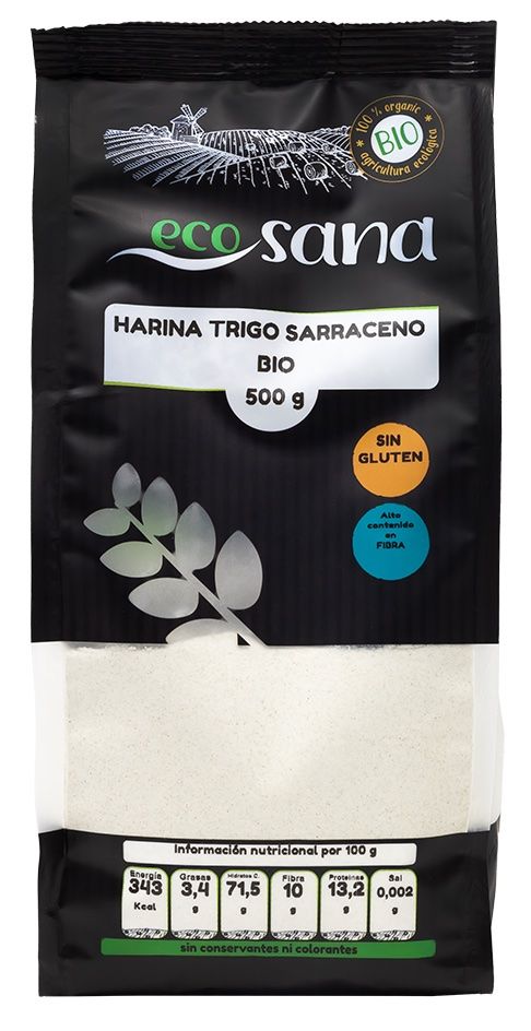 Harina de Trigo Sarraceno Bio · Ecosana · 500 gramos