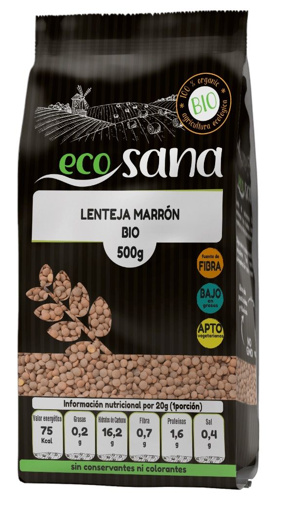 Lenteja Marrón Bio · Ecosana · 500 gramos