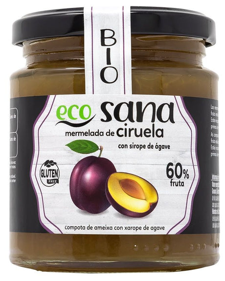 Mermelada de Ciruela con Sirope de Ágave Bio · Ecosana · 260 gramos