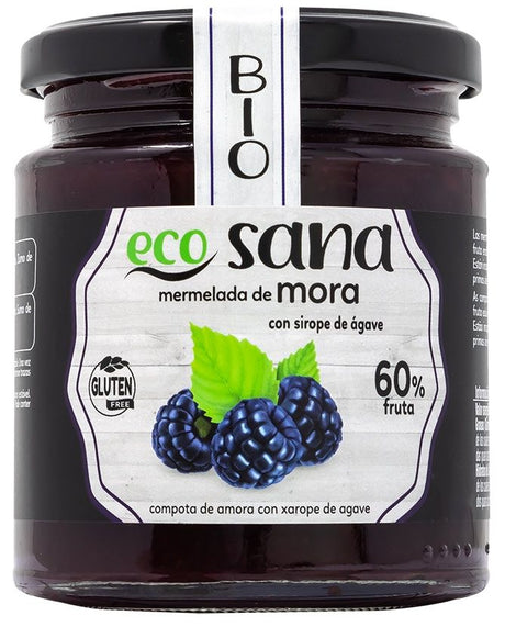 Mermelada de Mora con Sirope de Ágave Bio · Ecosana · 260 gramos