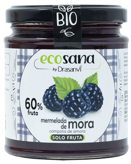 Mermelada Extra de Mora Sin Azúcar Bio · Ecosana · 255 gramos