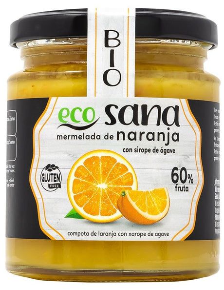 Mermelada de Naranja con Sirope de Ágave Bio · Ecosana · 260 gramos