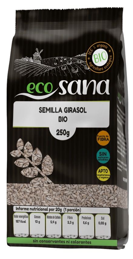 Semillas de Girasol Bio · Ecosana · 250 gramos