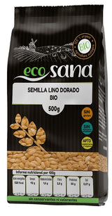 Semilla de Lino Dorado Bio · Ecosana · 500 gramos