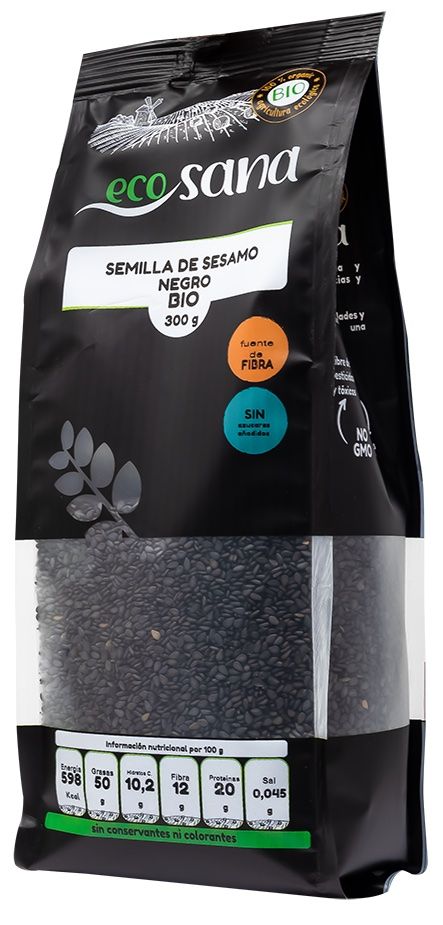 Semilla de Sésamo Negro Bio · Ecosana · 300 gramos