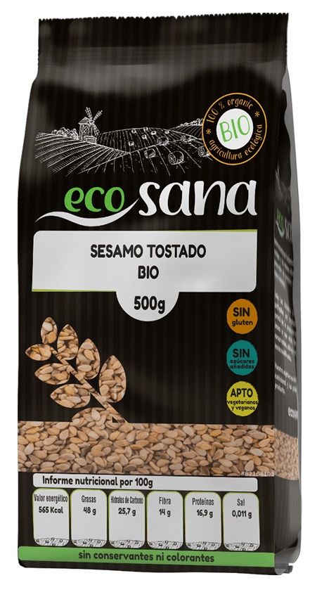 Semilla de Sésamo Tostado Bio · Ecosana · 500 gramos