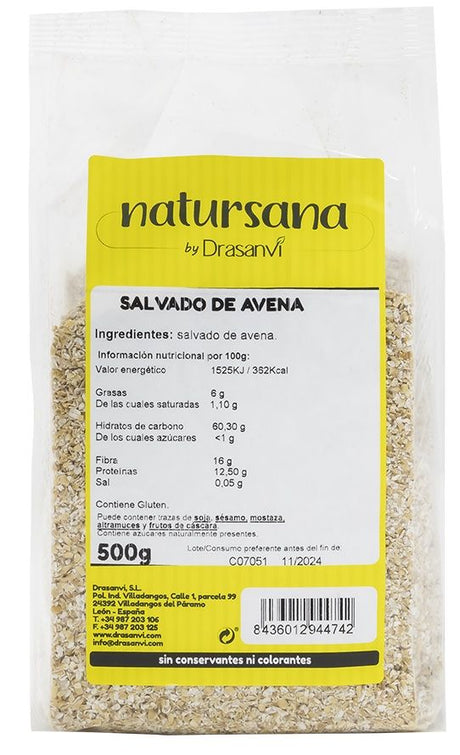 Salvado de Avena · Natursana · 500 gramos