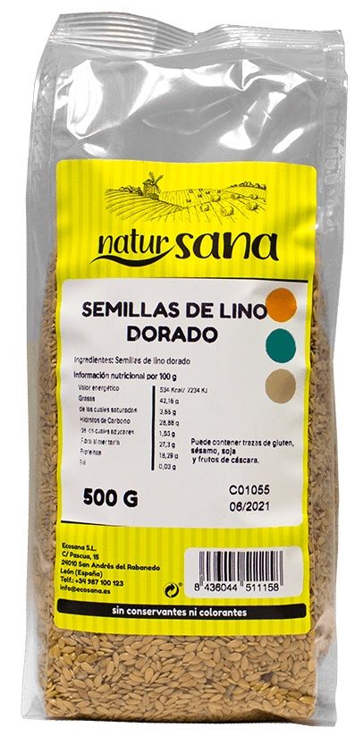 Semilla Lino Dorado · Natursana · 500 gramos