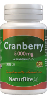 Cranberry 5.000 mg · NaturBite · 120 comprimidos