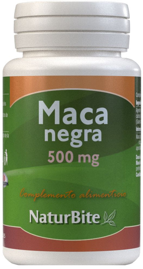 Maca Negra 500 mg · NaturBite · 250 comprimidos