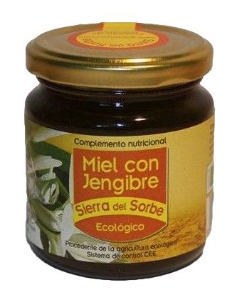 Miel Ecológica de Jengibre · Sierra del Sorbe · 250 gramos