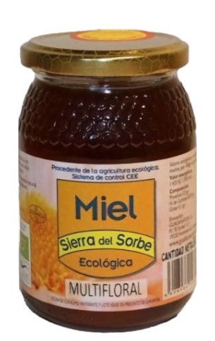 Miel Ecológica Multifloral · Sierra del Sorbe · 500 gramos