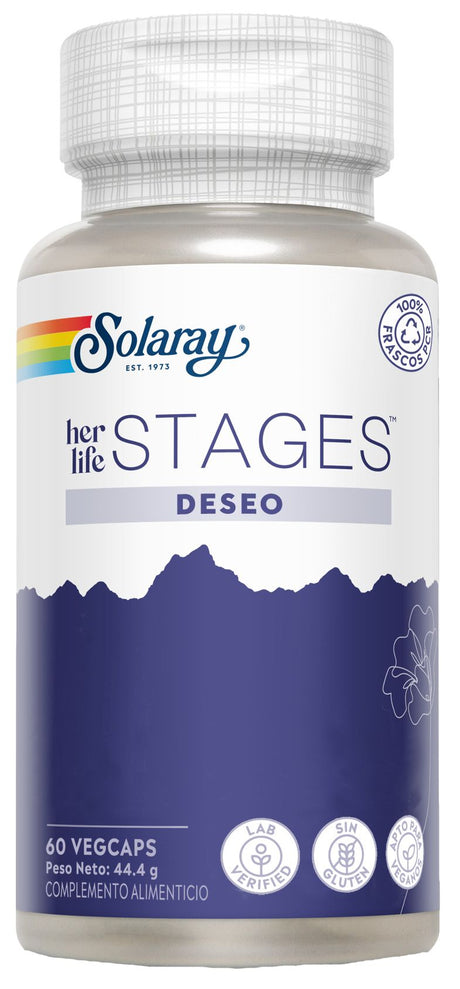 Her life Stages Deseo · Solaray · 60 cápsulas