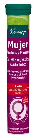 Mujer Vitaminas y Minerales · Kneipp · 15 comprimidos efervescentes