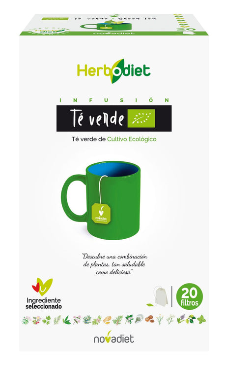 Herbodiet Té Verde Eco · Nova Diet · 20 filtros