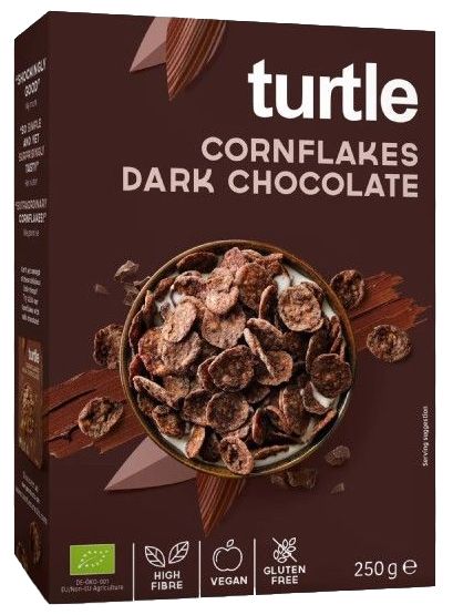 Cornflakes con Chocolate Negro · Turtle · 250 gramos