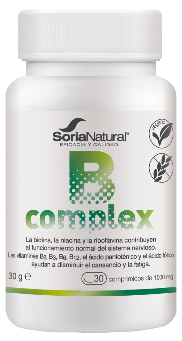 B-Complex · Soria Natural · 30 comprimidos