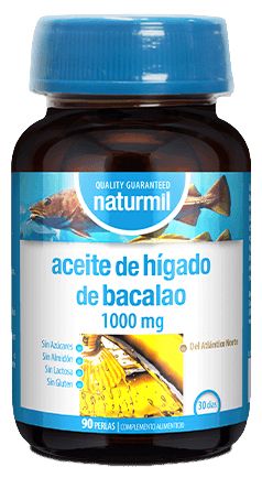 Aceite de Hígado de Bacalao 1.000 mg · Naturmil · 90 perlas